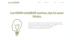 Desktop Screenshot of lernsinn.com