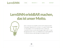 Tablet Screenshot of lernsinn.com